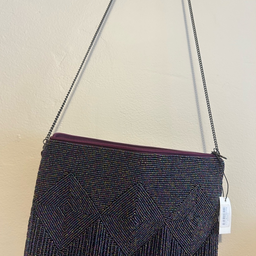 Bamboo Trading Company PURPLE SHIMMERY NIGHT BAG
